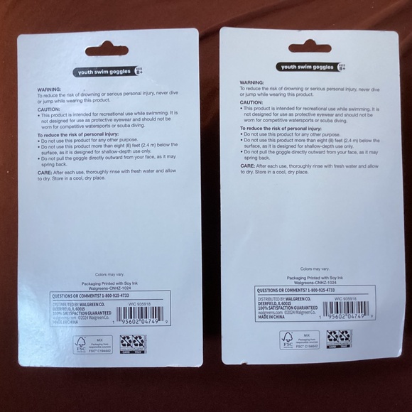 Bring on the Sun Youth Swim Goggles Bundle 4 Count NEW Ages 8+ - Picture 4 of 6